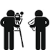Professional Assisting Film Crew