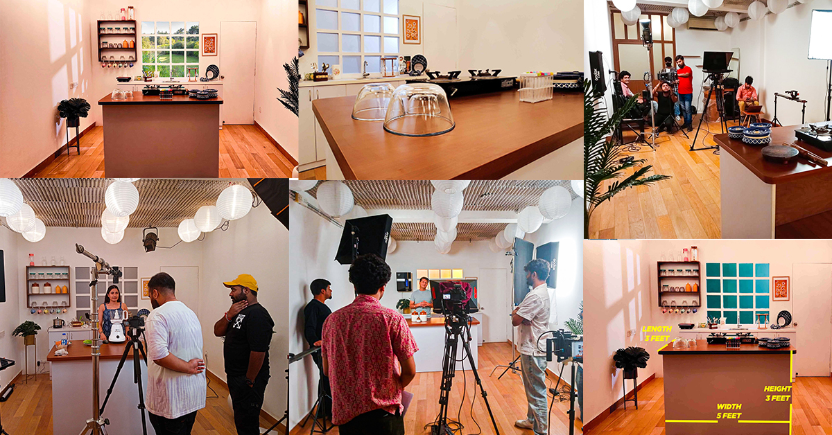 Kitchen Studio set for ad & video shoots in new delhi ncr.