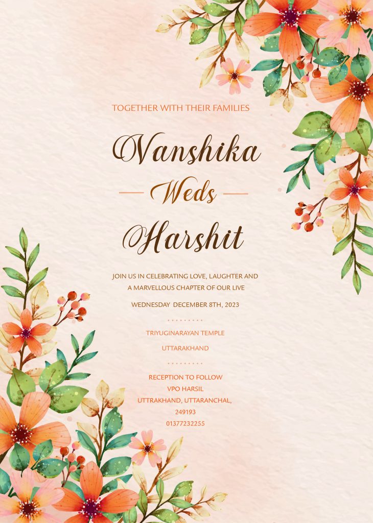 elegant wedding card designs by Swastika films new delhi india