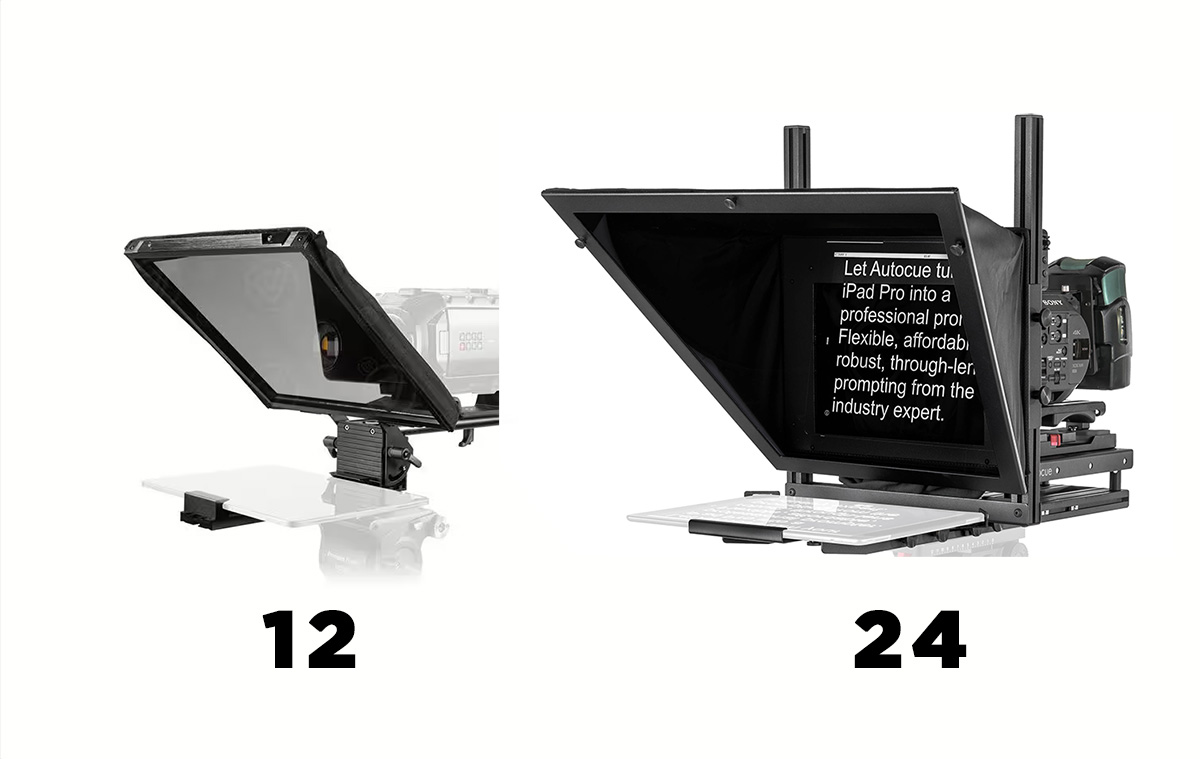 Teleprompters - 12" & 24",