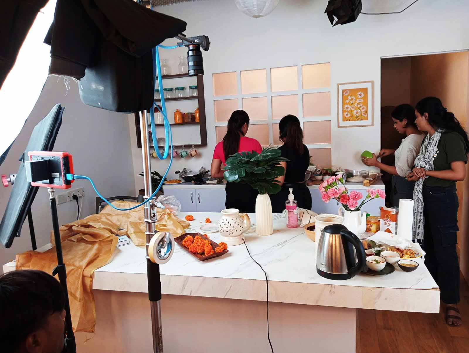 kitchen studio set available with lights by Swastika films New Delhi