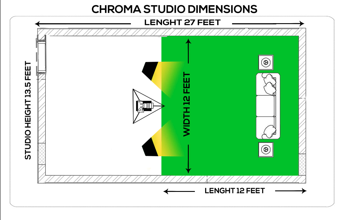 chroma studio delhi dimensions